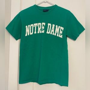 Rare green Notre Dame graphic tee - size small